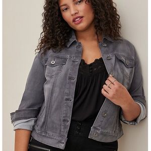 Torrid Grey Denim Jacket